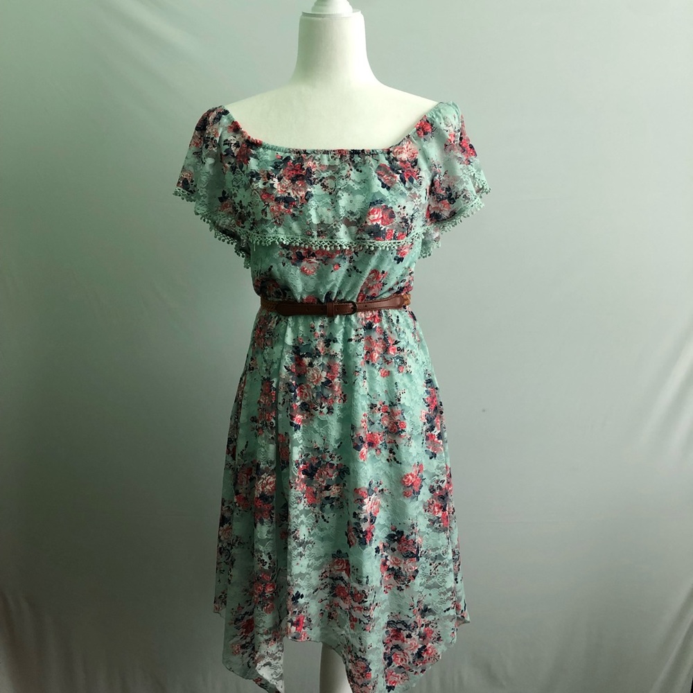Lace floral dress